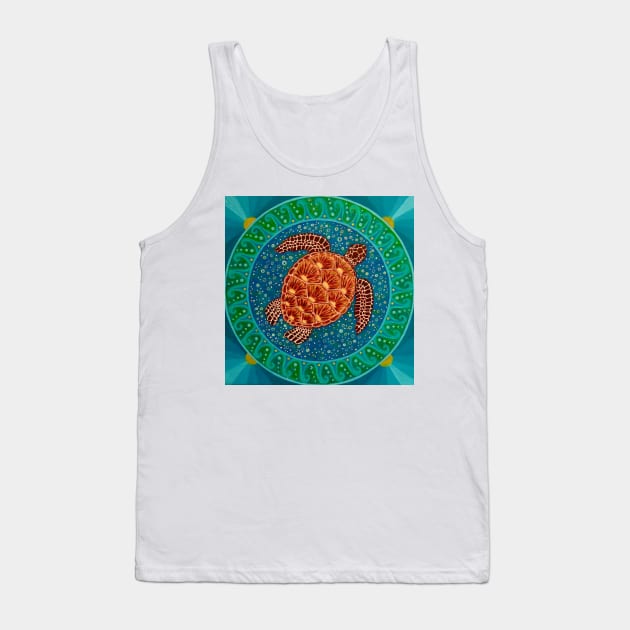 Australian Green Sea Turtle Tank Top by SoozieWray